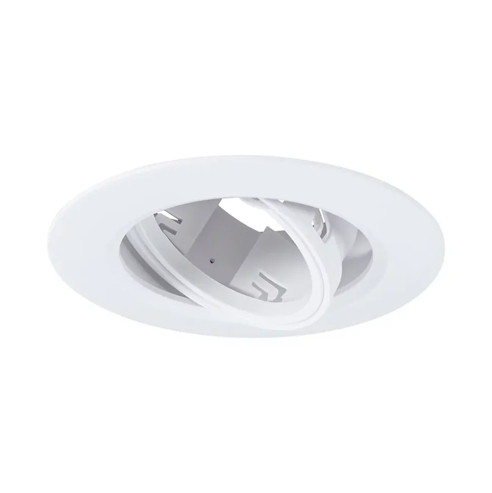 Spot encastré Kit de 10 orientable rond 90mm 30 GU10 max. 10x10W 230V gradable Blanc