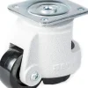 Série de nivellement HRP-POA 72G Plaque supérieure pivotante de 72 mm Roulette de 95x95 mm avec plaque en nylon
