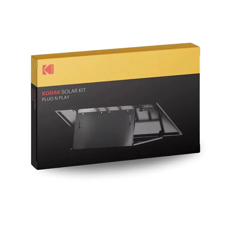 Station solaire KODAK 450W Plug & Play avec Micro-onduleur EVT-400R, technologie bifaciale, rendement de 22%, cellules monocristal