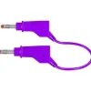 Stäubli XZG425/SIL Cordon de mesure sécurité 4 mm 100 cm vert - 32 A, 600 V, câble flexible, CAT II/CAT III.