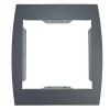 Support grillage rigide & palissade Gris anthr. mat sablé RAL 7016MS