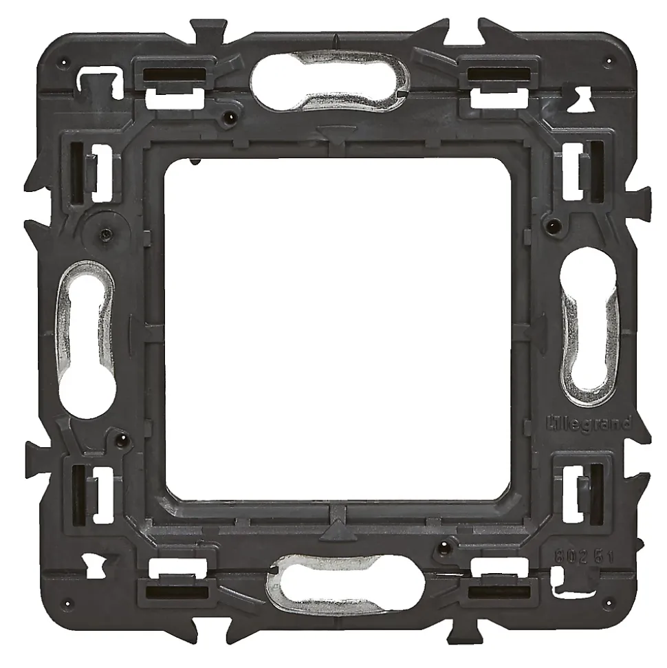 Support pour fixation à vis Legrand Mosaïc et Céliane 2 modules