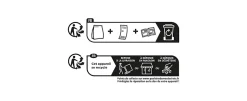 Support pour rallonge électrique Diall noir