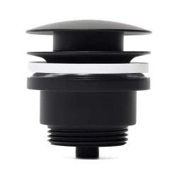 Swiss Aqua Technologies Bonde clic-clac 5/4 avec trop plein pour lavabos et vasques, noir mat (VF785BL)