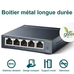 Switch de bureau 5 ports 10/100/1000 Mbps TP-Link