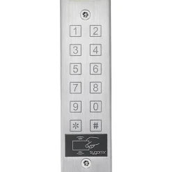 Sygonix SY-4777290 Clavier à code RFID montage apparent, aluminium, IP65, 600 utilisateurs