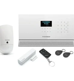 Système d'alarme sans fil sécurité Maison multizones Transm GSM ou internet THOMSON 512740