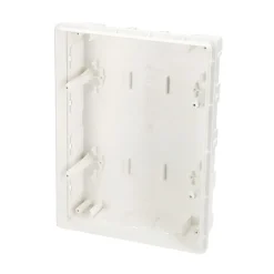 Tableau électrique encastré 16 modules 2x8 blanc fumé IP44 avec rail DIN EDO777845
