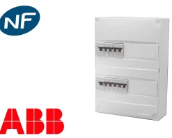 Tableau électrique precable ABB (9 disjoncteurs + 2 ID)