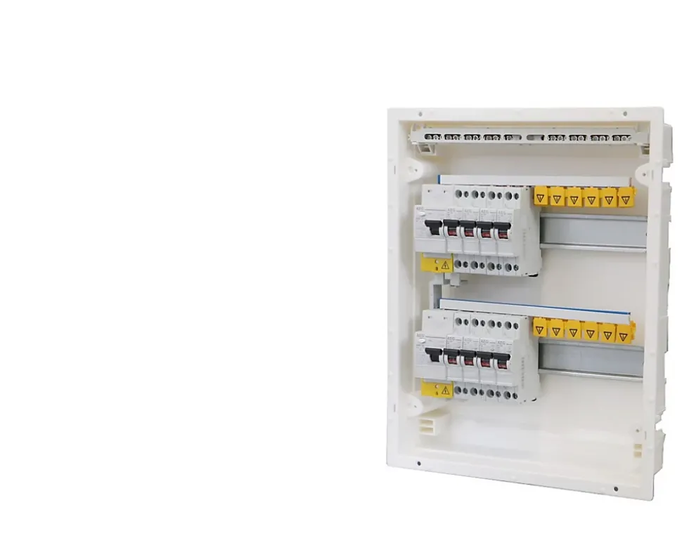 Tableau électrique pré équipé encastré 2 rangées à vis ABB