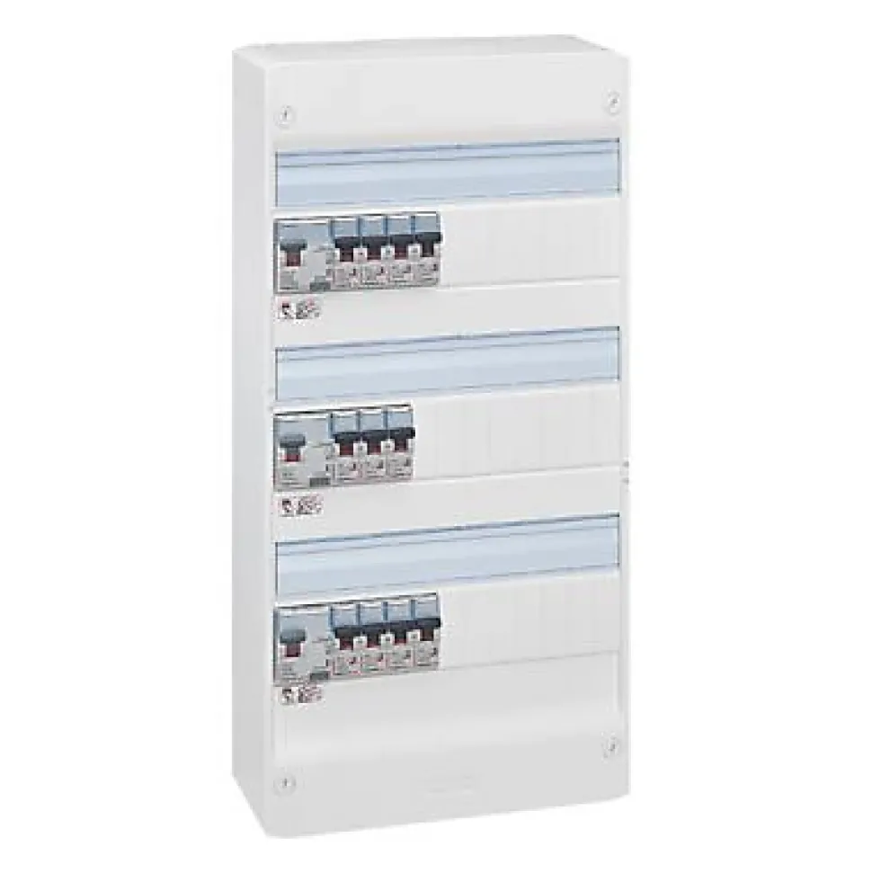 Tableau électrique pré-équipé et pré-câblé 3 rangées Legrand - 39 modules (14 inclus)