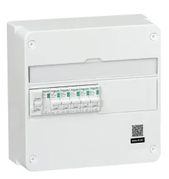 Tableau électrique pré-équipé et pré-câblé 1 rangée - 13 modules (6 inclus) Schneider Electric Resi9 XP
