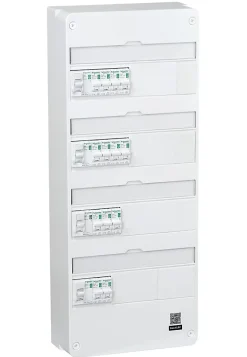 Tableau électrique pré-équipé et pré-câblé T5 + - 4 rangées - 52 modules (17 inclus) Schneider Electric Resi9 XP
