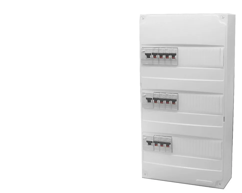 Tableau électrique pré équipé saillie 3 rangées à vis ABB