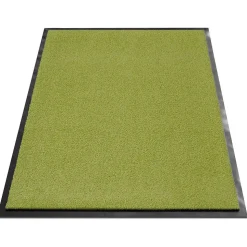 Tapis de Porte Paillasson d'entrée Monochrom Vert citron 90 x 150 cm