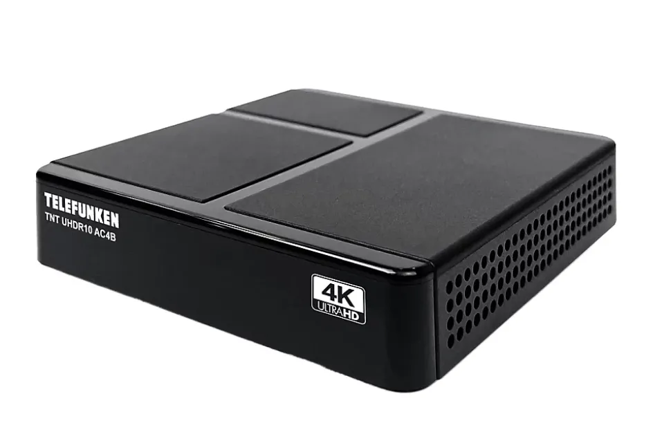 Telefunken - Récepteur TNT UHDR10 pour télévision numérique terrestre UHD 4K - 1000 canaux - PVR - Tuner TNT UHD/SD/HD/UHD/2K/4K