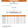 Tendeur crochet crochet M8X120 Inox A4 - 1 pièce