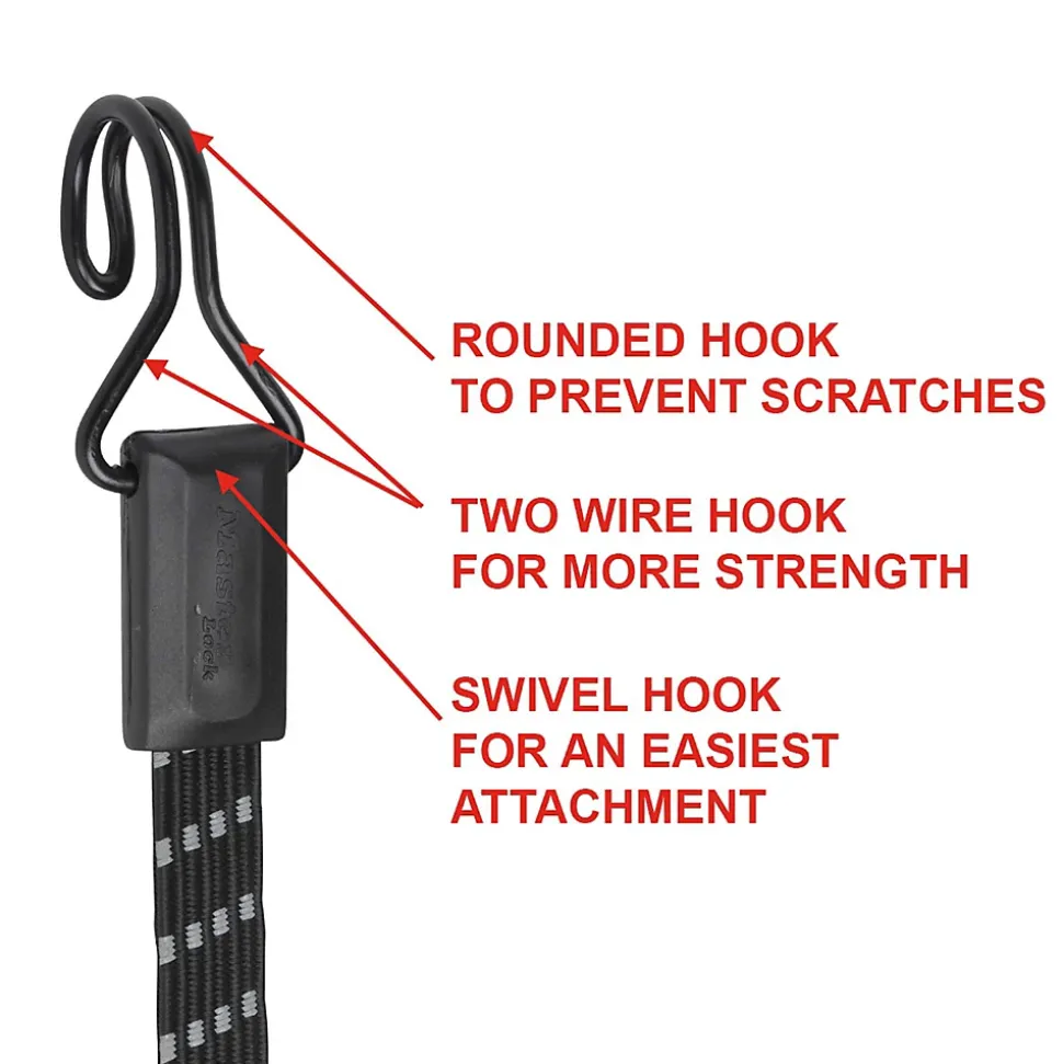 Tendeur plat réfléchissant 80 cm Master Lock