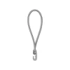 Tendeurs boucle élastique gris 40cm diam 4mm avec 1 crochet PVC (lot de 25 pièces)