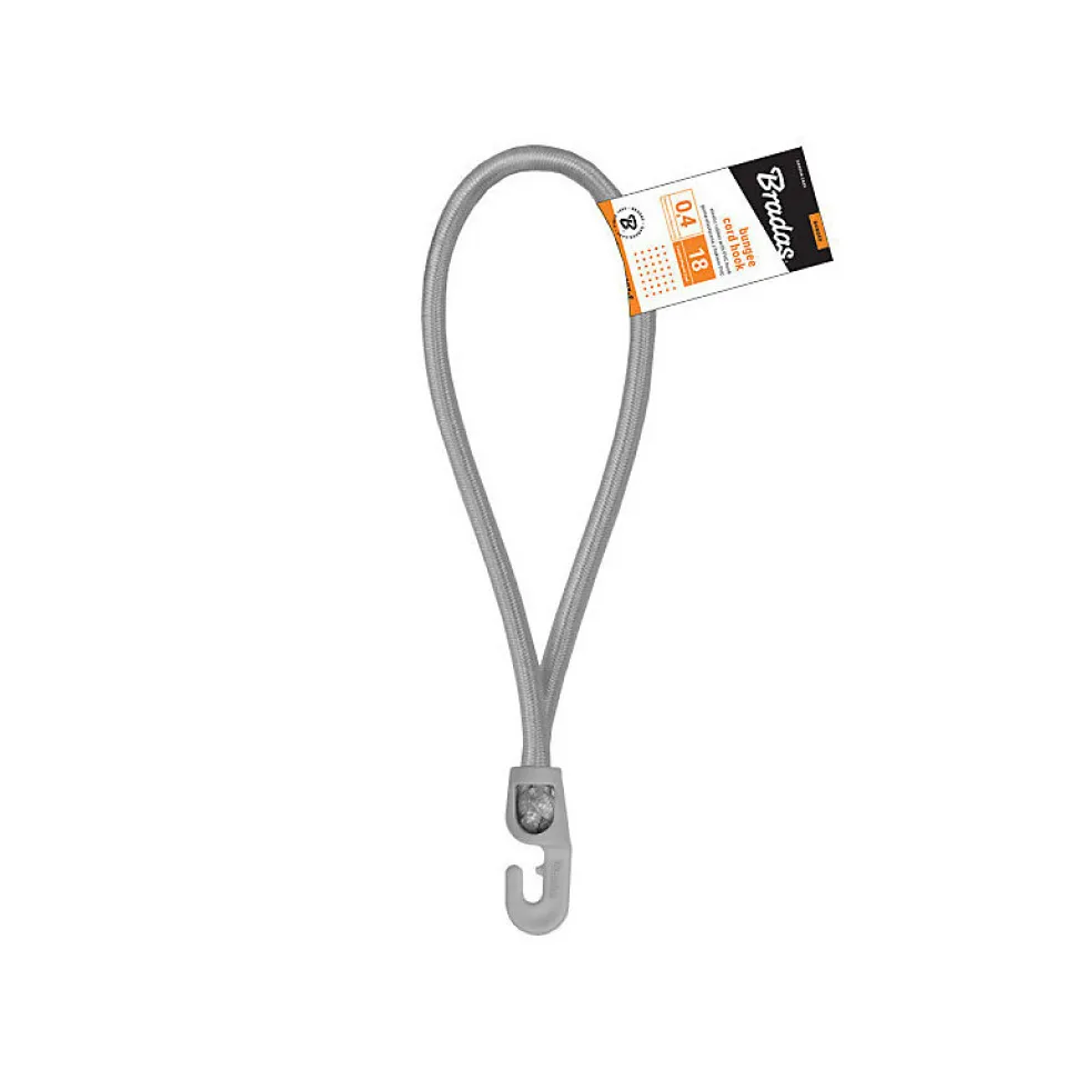 Tendeurs boucle élastique gris 40cm diam 4mm avec 1 crochet PVC (lot de 25 pièces)