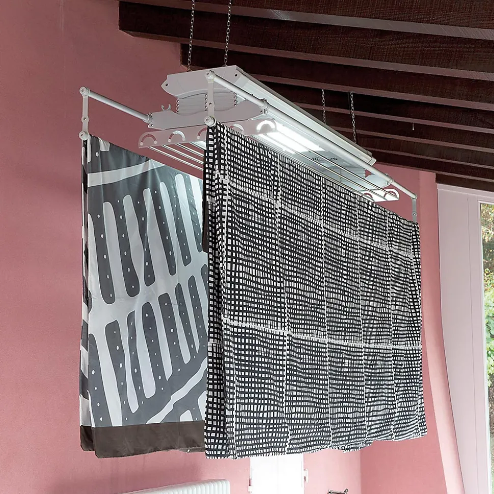 Étendoir électrique plafond alu 160x57x30cm Foxydry Air 150