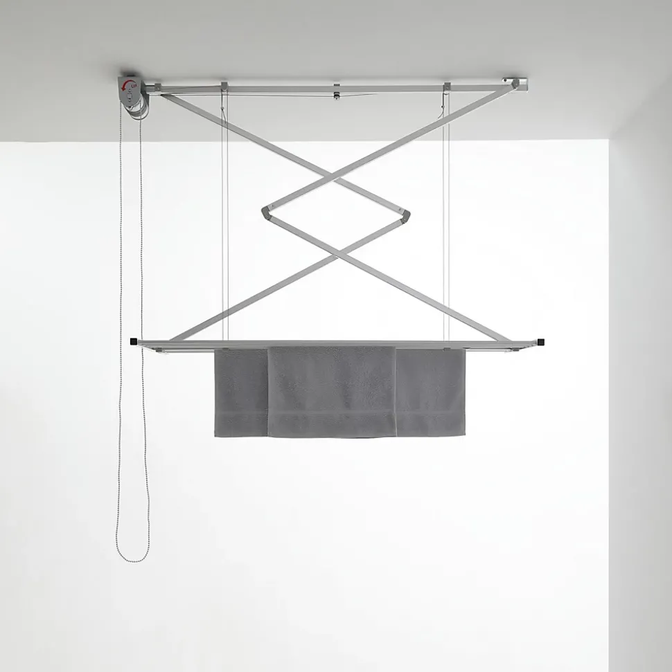 Étendoir plafond manuel 128x54x25cm alu Foxydry Mini 120