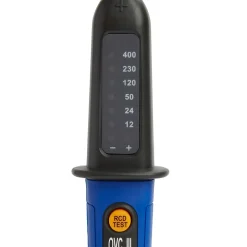 Testeur de tension bipolaire CAT3 bleu et noir