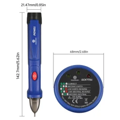 Testeur de tension Jacobsen DT-905A + AC-6F 1000V bleu