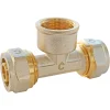 Té femelle à compression pour tube Multicouche Ø16 - femelle au centre 15/21 (1/2")