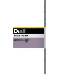 Tige filetée brillante zinguée diamètre 16 mm x 1 m