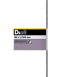 Tige filetée en acier inoxydable A2 diamètre 6 mm x 1 m