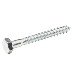 Tirefonds DIN 571 zingués 6x50 mm - 200 pièces