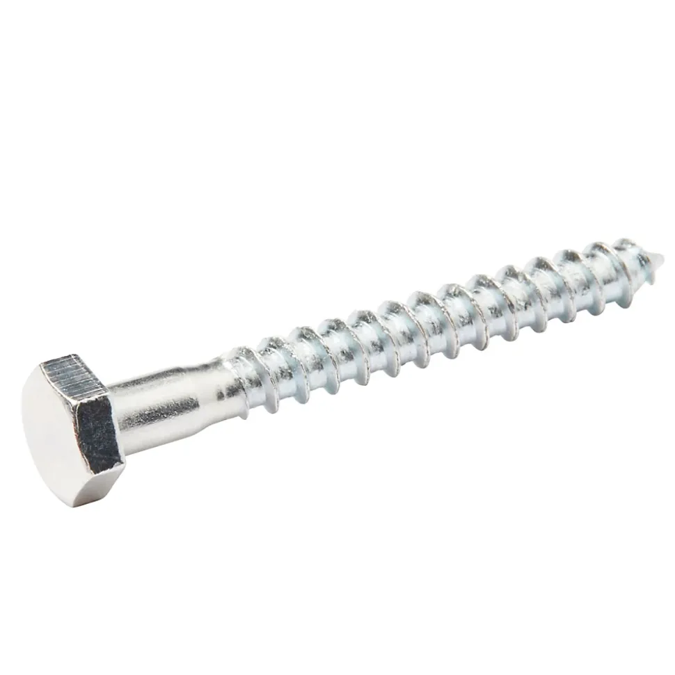 Tirefonds DIN 571 zingués 6x60 mm - 200 pièces