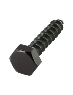 Tirefonds 10X50 Acier zingué noir - 10 pièces