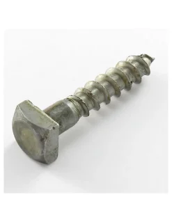 Tirefond 7X35 Tête Carrée 11X11X5 Acier brut - 10 pièces