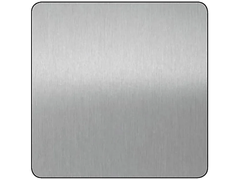 Tôle aluminium anodisé lisse argent brossé 50 x 25 cm