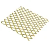 Tôle métal déployé aluminium anodisé doré Mailles 10 mm, 50 x 25 cm