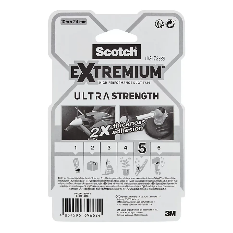 Toile de réparation Scotch Ultra noir 24 mm x 10 m