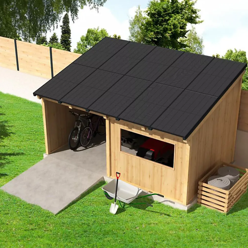 Toiture solaire - HEKILI Gris Anthracite 5,73m x 1,196m