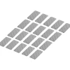 TOOLCRAFT RTS25/50-SV 1563940 bande adhésive réfléchissante argent 25 mm x 50 mm, pack de 20