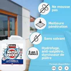 Traitement Murs Humides Rubson incolore bidon 2,5L