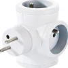 Triplite rotative Blanche 3x16A. Rotation : 90°/90°.