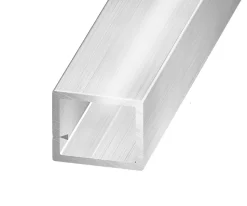 Tube rectangulaire aluminium argent 4 cm CQFD