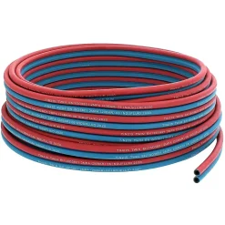 Tuyau de soudure oxygène/acétylène 6.3 mm - Longueur 10 mètres - HUGGY TUYAUX