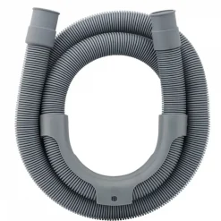 Tuyau de vidange, d'évacuation universel pour machine à laver, lave vaisselle - Gris - 2 m - Linxor
