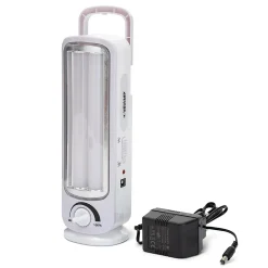 TWIX: Lampe portative rechargeable anti-coupures d'électricité, 2 tubes LED 300lm 23cm