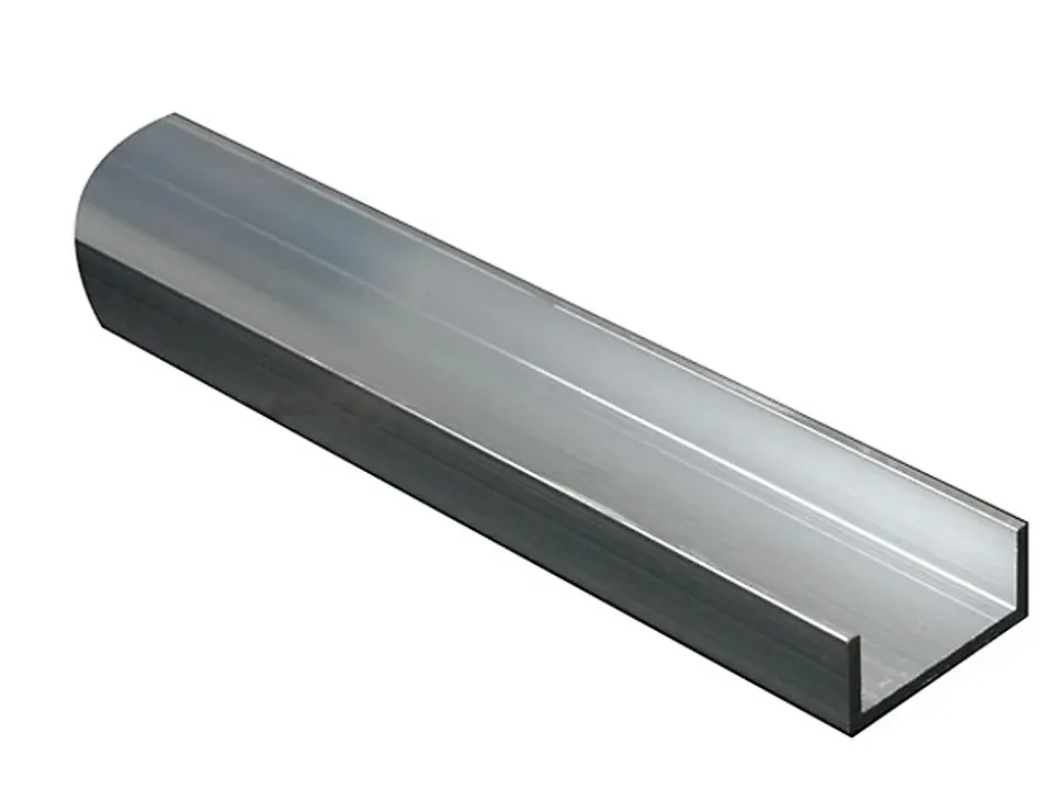 U aluminium brut 15 x 12 x 15 mm Ep. 1,5 mm, 1 m