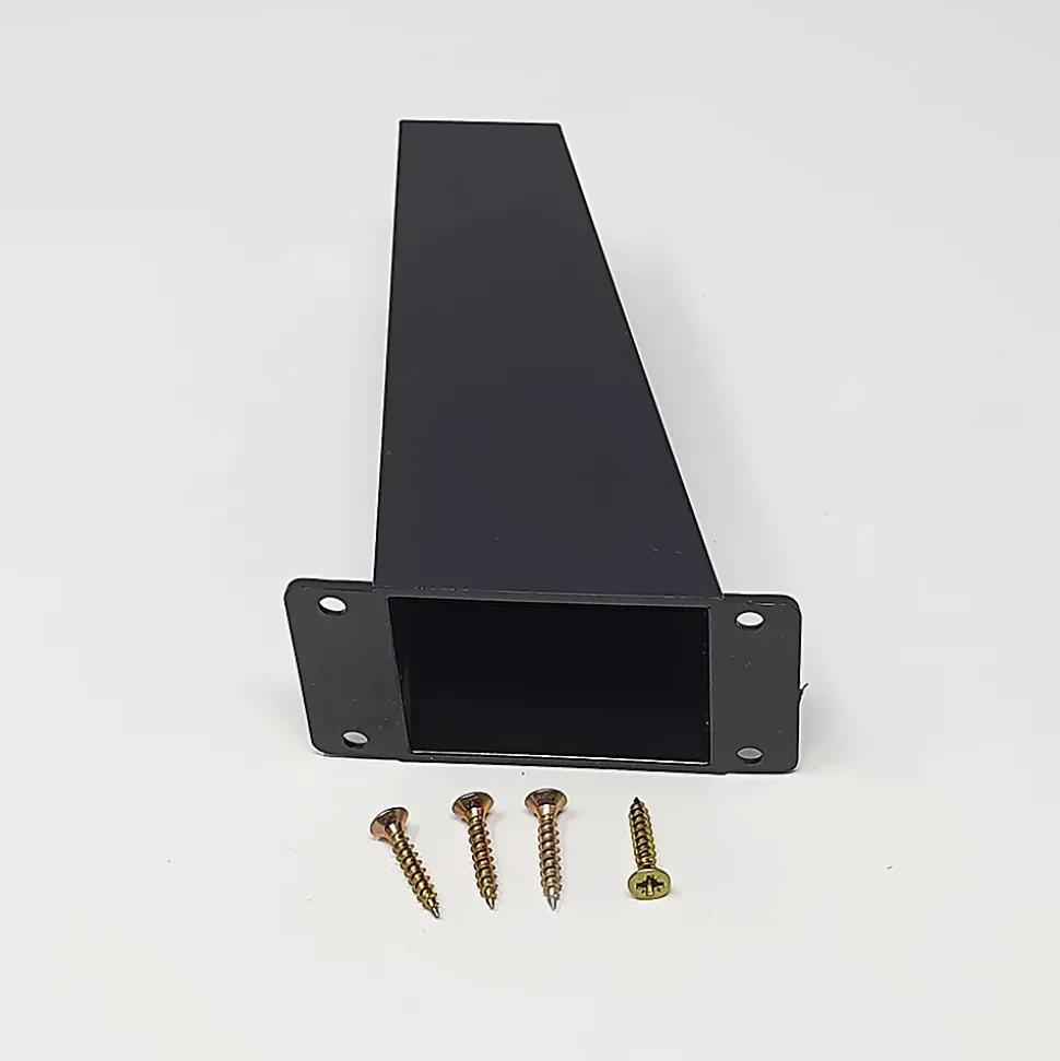 4un. Pied de meuble incliné scandinave pied nordique en résine plastique ABS ANTI-HUMIDITÉ noire. Hauteur 120mm