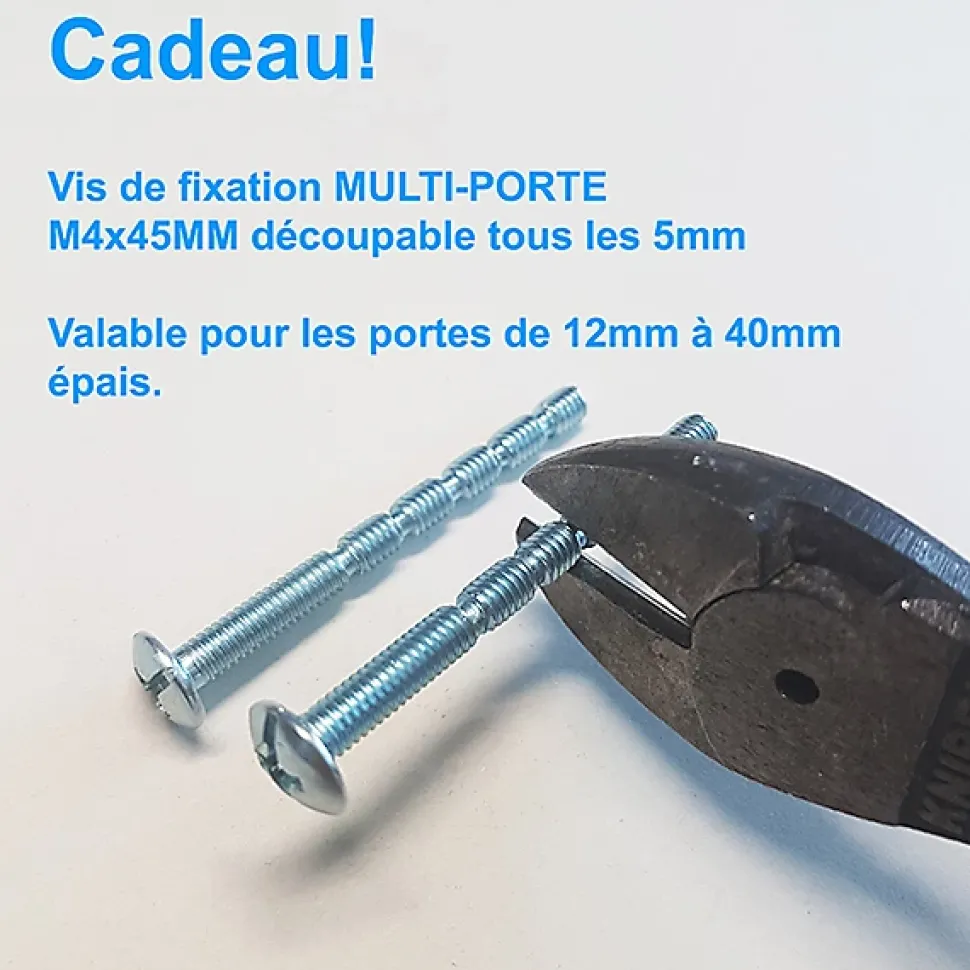 6 Un. poignées de meuble coquille en nickel mat pour porte et cuisine - entraxe 32MM