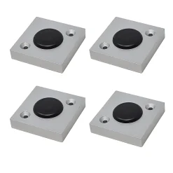 4un. rehausseur de meuble hauteur 10mm en résine plastique ABS ANTI-HUMIDITÉ couleur aluminium mat avec embout coulissant